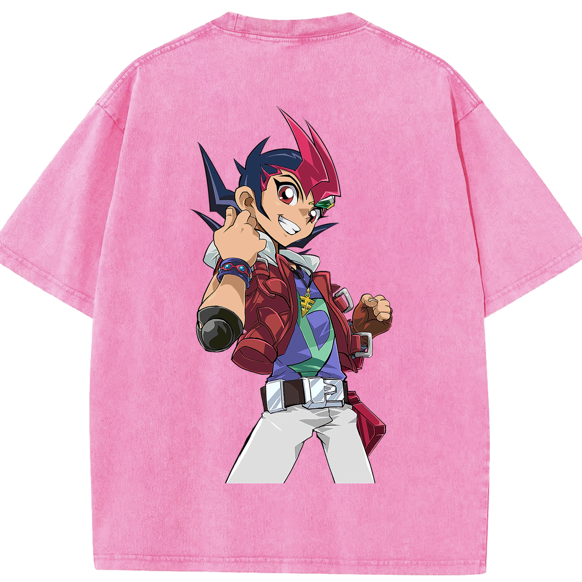（画像用） 遊☆戯☆王 Yu-Gi-Oh! 綿100% ヴィンテージ風 半袖Tシャツ（背面プリント）
